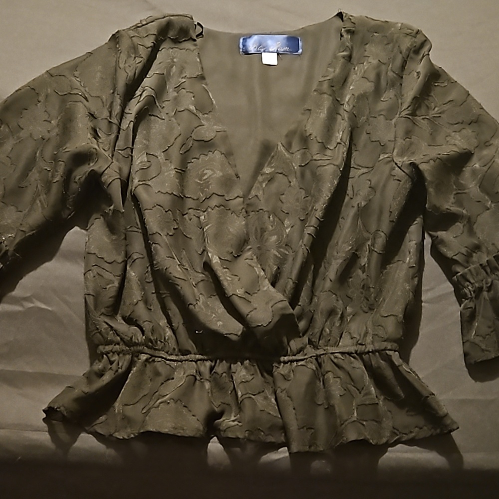 Black Cropped Blouse